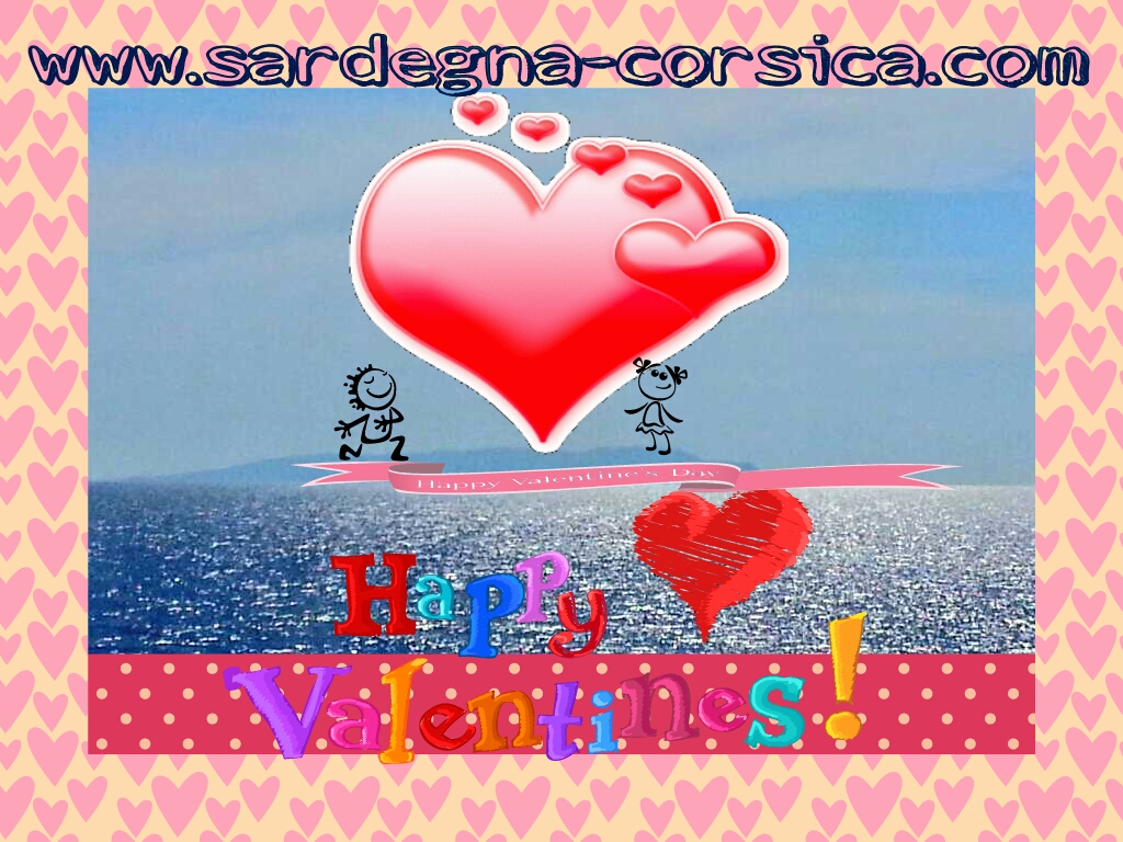 Saint Valentin in Francese con il Mare e cuore