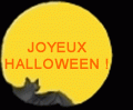 Fête halloween Lune chauve-souris