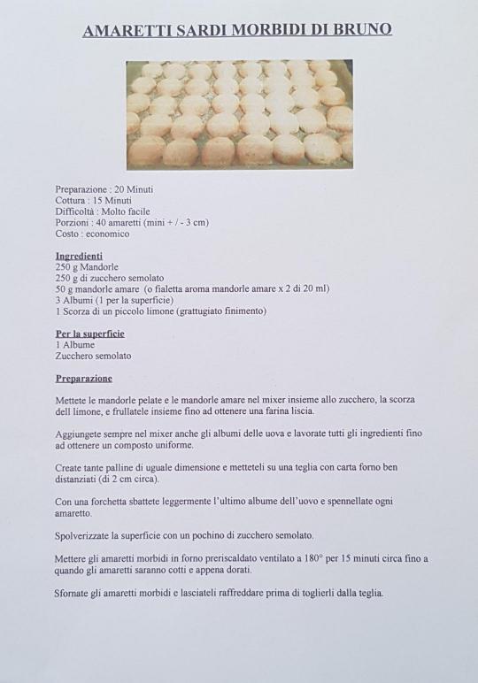 Amaretti morbidi sardi di bruno